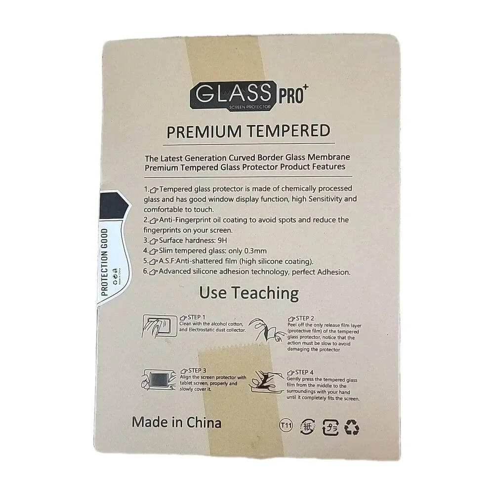 For Samsung Galaxy Tab S10 FE+ S9 S7 FE Plus A9+ Tempered Glass Screen Protector